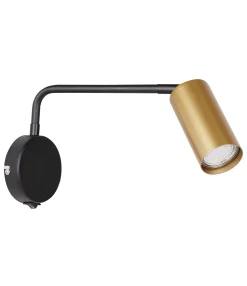 Kinkiet Tina lampa czarno złoty 1x15W  GU10