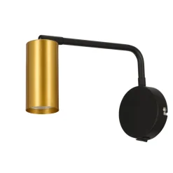 Kinkiet Tina lampa czarno złoty 1x15W  GU10