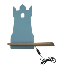 Kinkiet Tower lampa 4W LED 4000K iq kids z przewodem niebieski