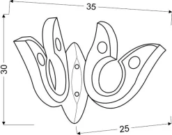 Kinkiet Venezia 2 LED 10W