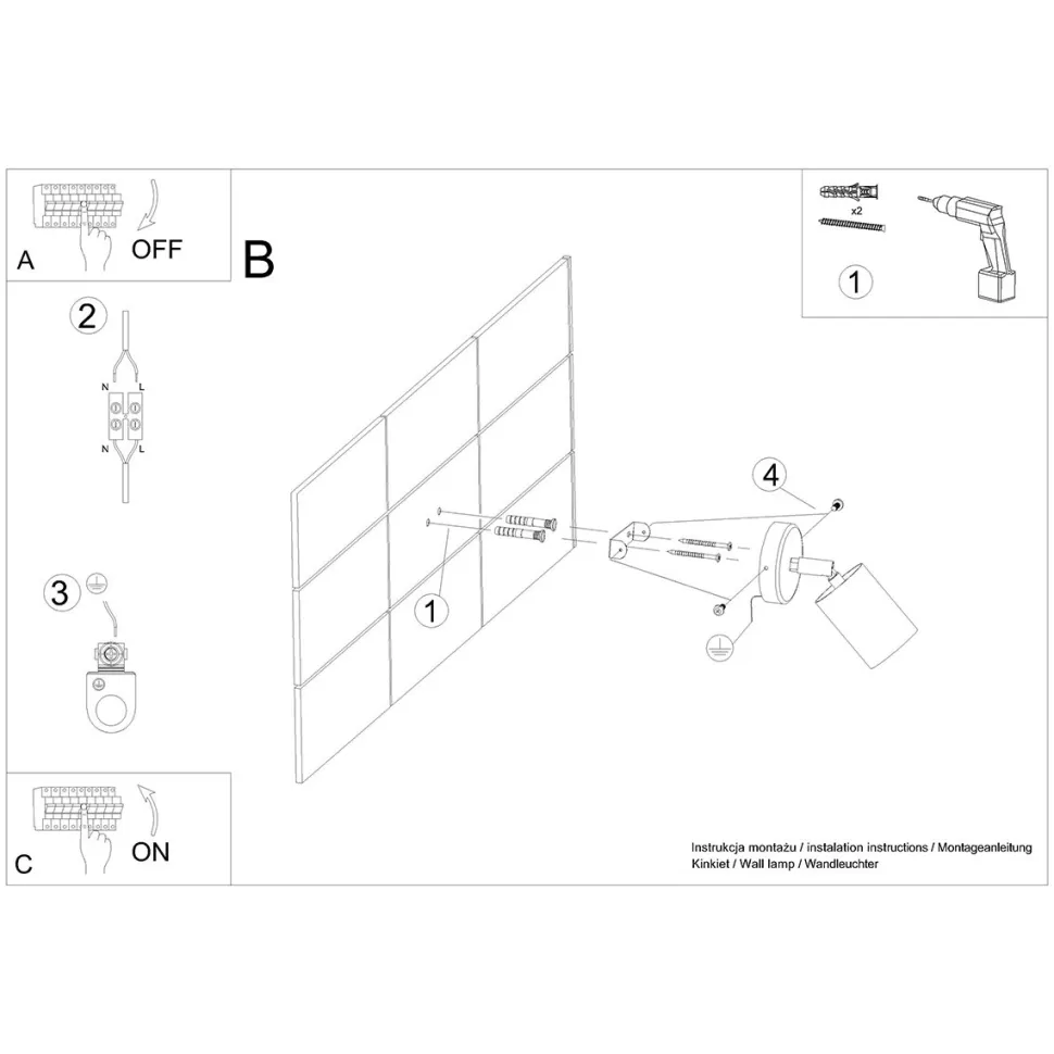 Kinkiet VERDO biały