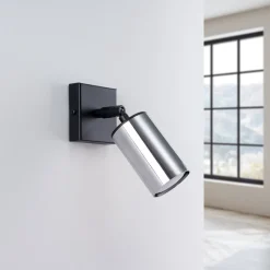 Kinkiet WINX czarny/chrom