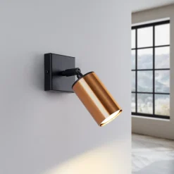 Kinkiet WINX czarny/miedź