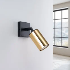 Kinkiet WINX czarny/złoty