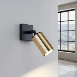 Kinkiet WINX czarny/złoty