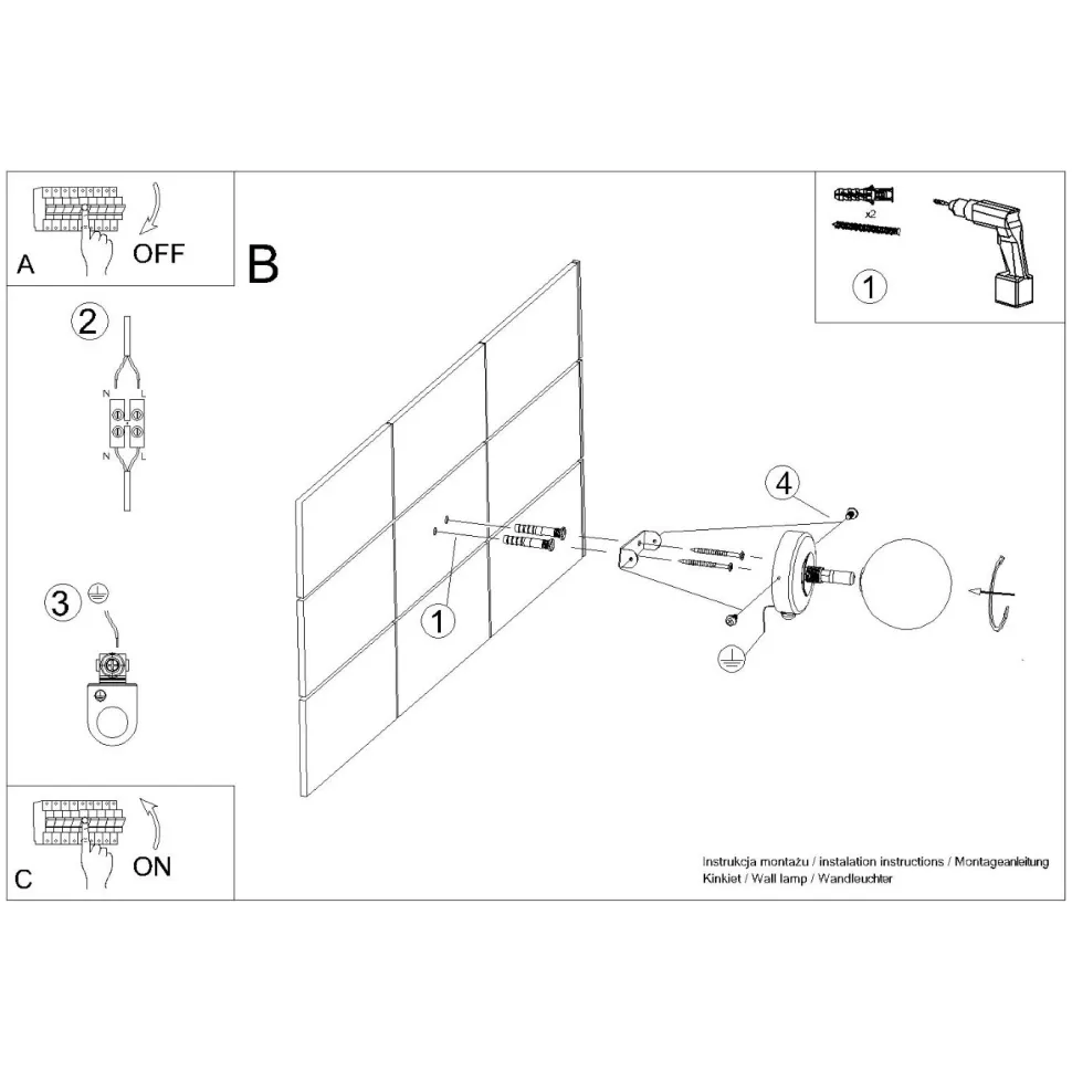 Kinkiet YOLI 1 biały