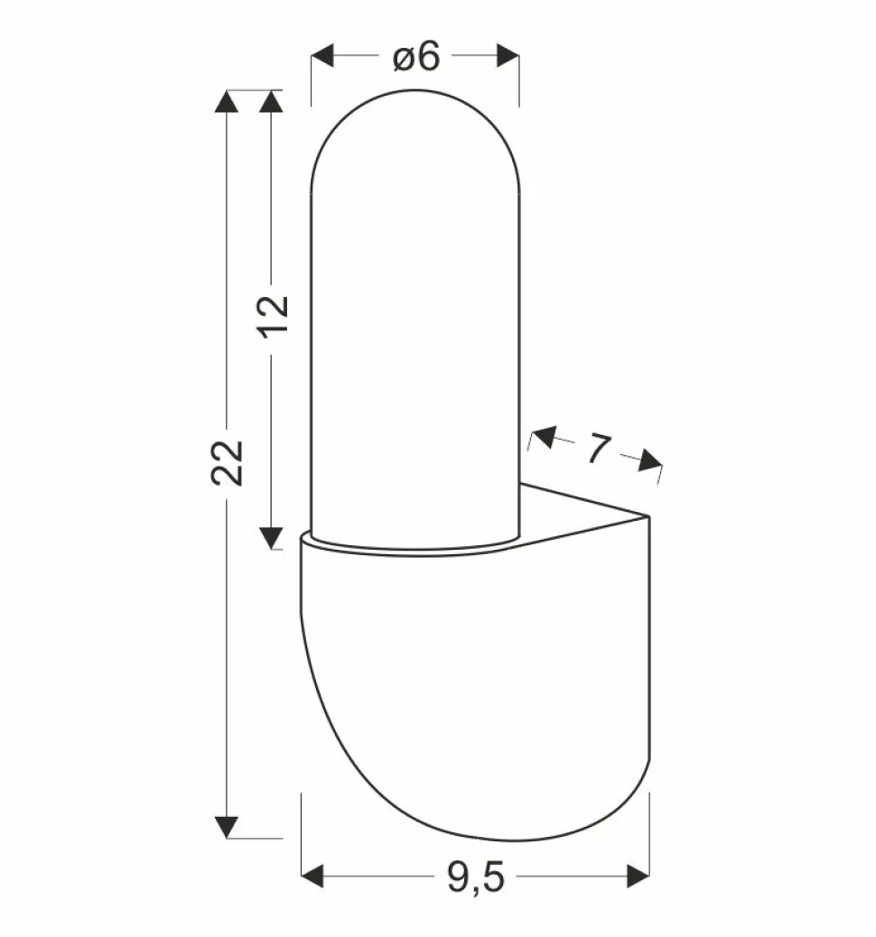 Kinkiet zewnętrzny Gynura lampa ogrodowa elewacyjna 9,6x22 czarny 1x35W GU10 klosz opal IP65