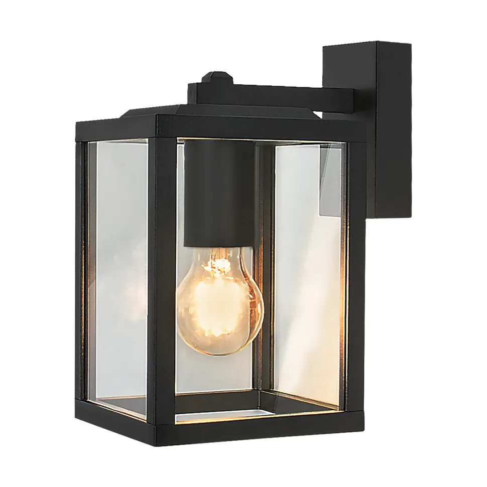 Kinkiet zewnętrzny Ricinus lampa ogrodowa dolny 2025,5cm czarny 1x60W E27 IP44