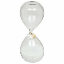 Klepsydra Flo szklana 20cm z białym piaskiem