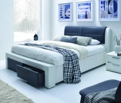 Łóżko Aleks S 140 cm tapicerowane