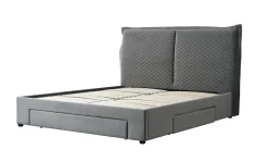 Łóżko Beck 160, jasny popielaty