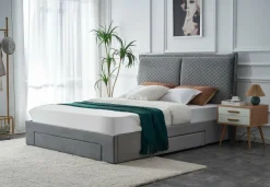 Łóżko Beck 160, jasny popielaty