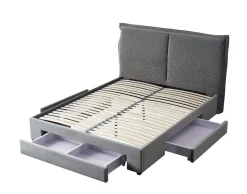 Łóżko Beck 160, jasny popielaty