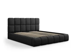 Łóżko Bellis Black Chenille 140x200cm