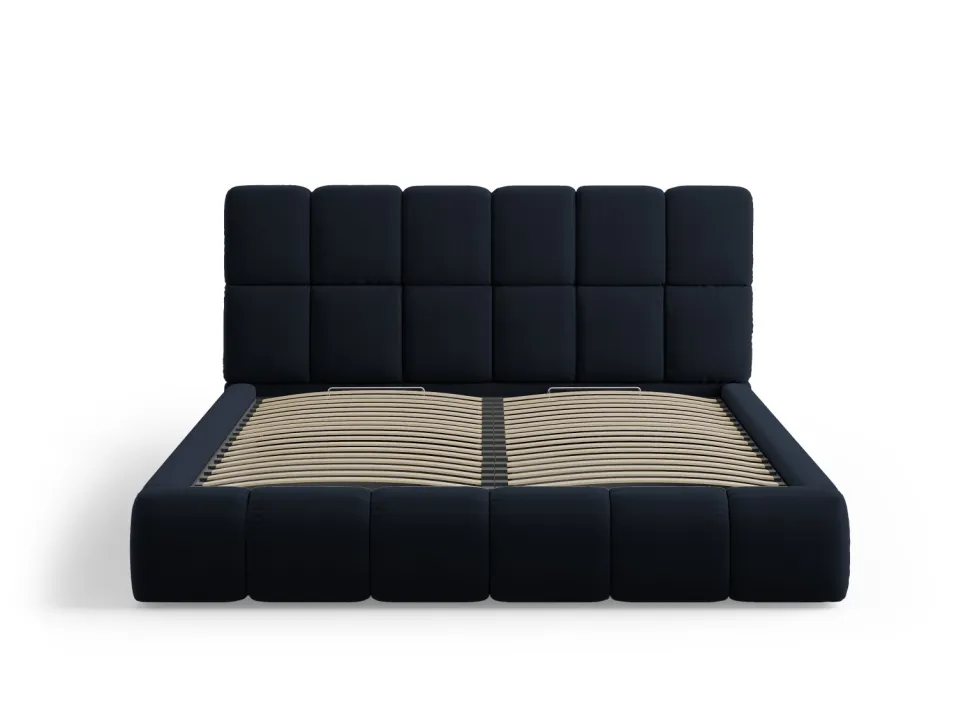 Łóżko Bellis Dark Blue Velvet 200x200cm