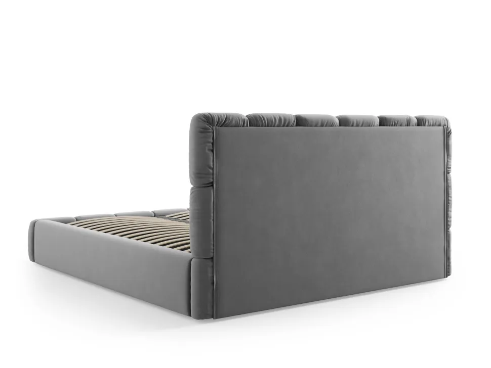 Łóżko Bellis Grey Velvet 140x200cm