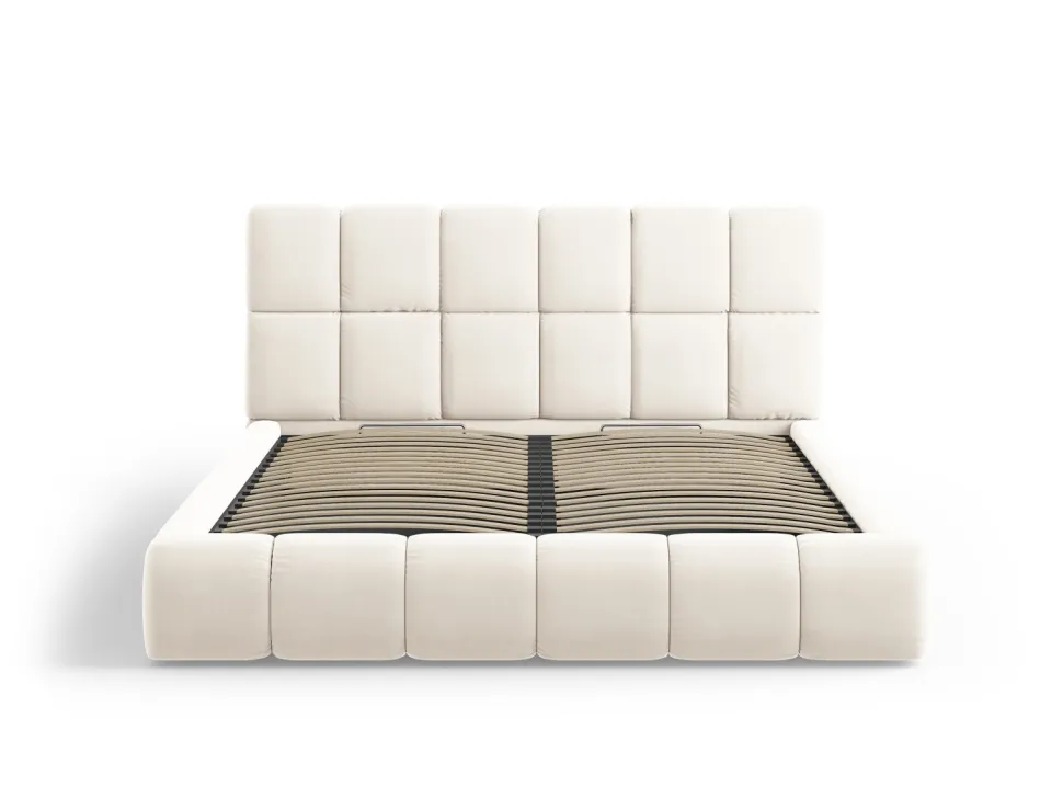 Łóżko Bellis Light Beige Velvet 200x200cm