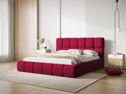 Łóżko Bellis Red Velvet 160x200cm