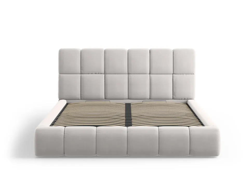 Łóżko Bellis Silver Velvet 200x200cm