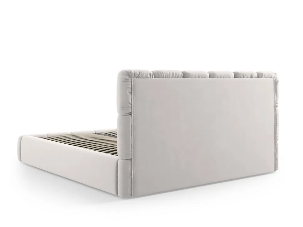 Łóżko Bellis Silver Velvet 200x200cm