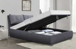 Łóżko Bird 160 z pojemnikiem popielaty