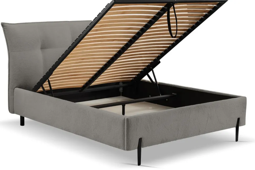 Łóżko Biscuit 160x200cm szare ciemne Cosy 7 GR2