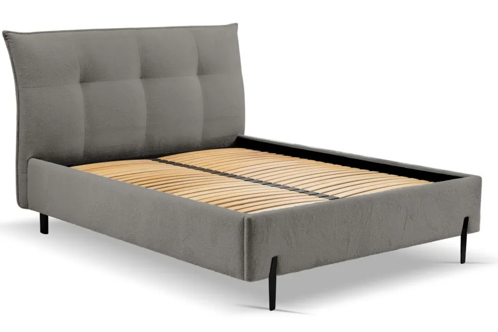 Łóżko Biscuit 160x200cm szare ciemne Cosy 7 GR2