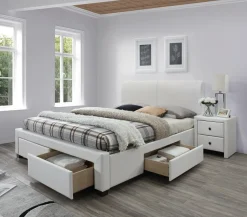 Łóżko Diana 2 tapicerowane z szufladami