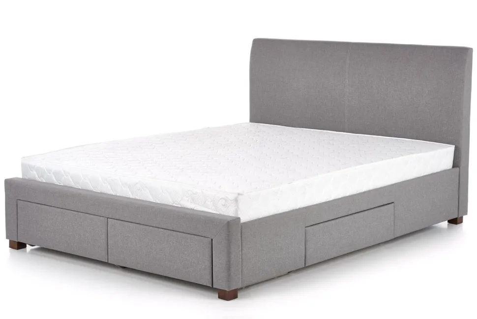 Łóżko Diana 3 z szufladami popiel velvet