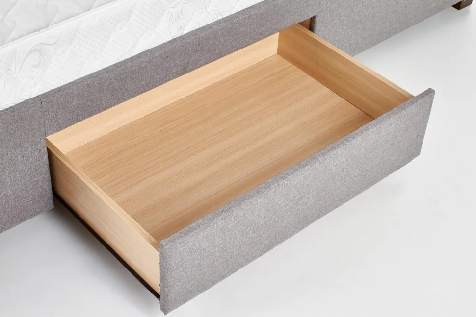 Łóżko Diana 3 z szufladami popiel velvet