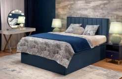 Łóżko dwuosobowe Renji 160 granatowe