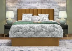 Łóżko dwuosobowe Renji 160 musztardowe