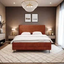 Łóżko Foggy 140x200cm terakota Ambience   09 GR3