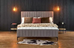 Łóżko Franco 160, jasny popielaty