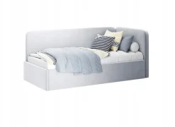 Łóżko Holly prawe 90cm szare