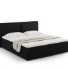 Łóżko Jodie Black Structured Fabric  180x200