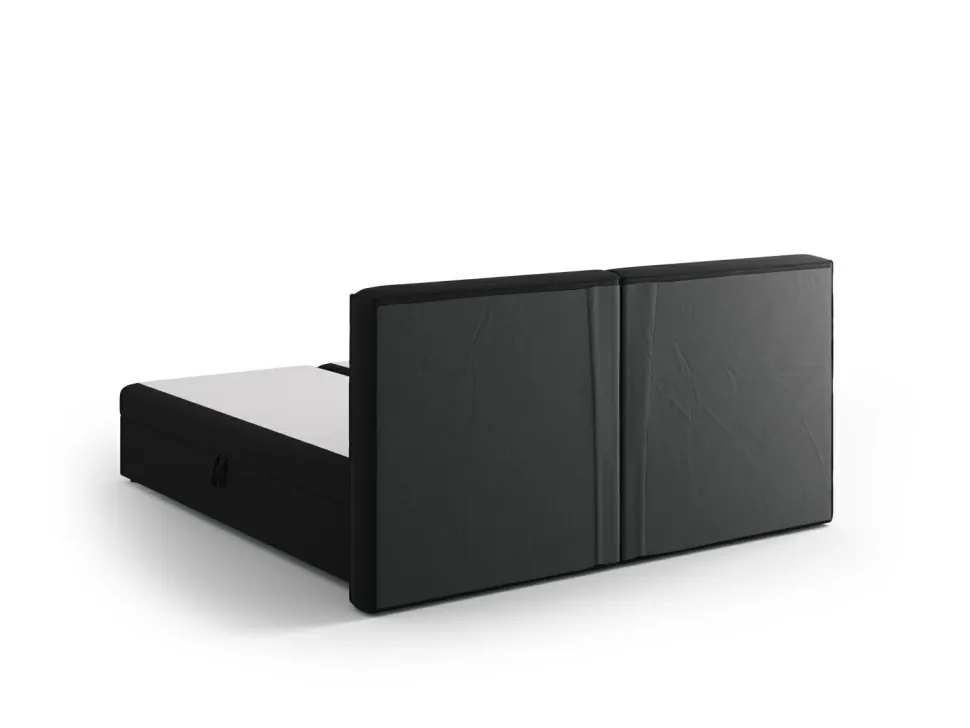 Łóżko Jodie Black Structured Fabric 180x200