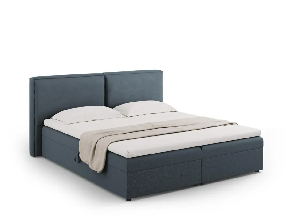 Łóżko Jodie Blue Structured Fabric 160x200