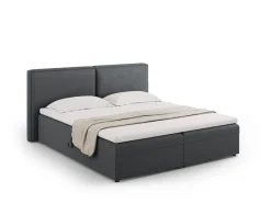 Łóżko Jodie Dark Grey Structured Fabric  160x200