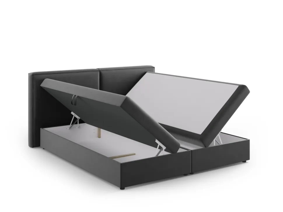 Łóżko Jodie Grey Velvet 180x200