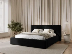 Łóżko Jodie II Black Velvet 140x200