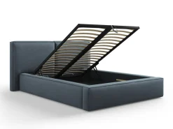 Łóżko Jodie II Blue Structured Fabric 180x200