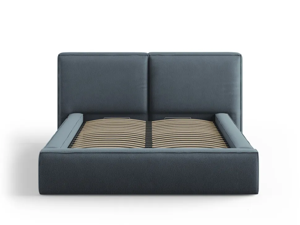 Łóżko Jodie II Blue Structured Fabric 160x200