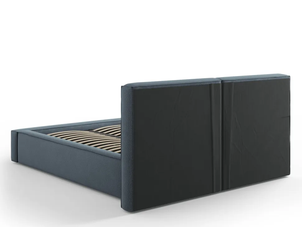 Łóżko Jodie II Blue Structured Fabric 160x200