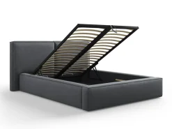 Łóżko Jodie II Dark Grey Structured       Fabric 200x200