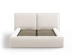 Łóżko Jodie II Light Beige Structured     Fabric 160x200