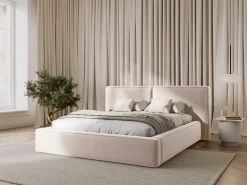 Łóżko Jodie II Light Beige Velvet 160x200