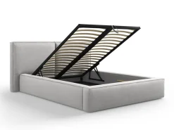 Łóżko Jodie II Light Grey Structured Fabric 160x200