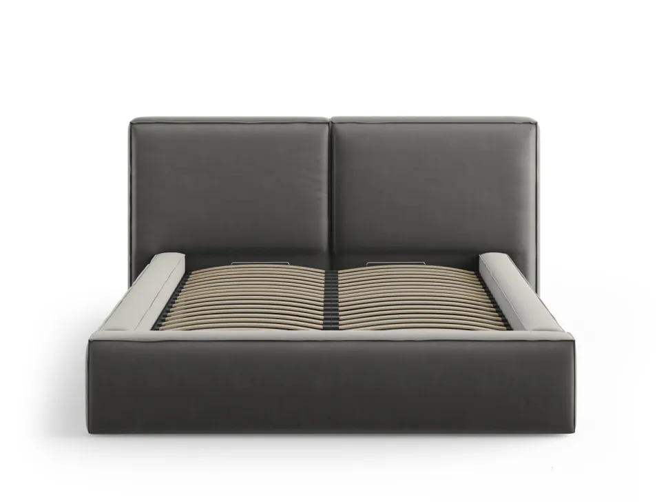 Łóżko Jodie II Light Grey Velvet 200x200