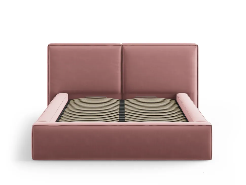 Łóżko Jodie II Pink Velvet 160x200